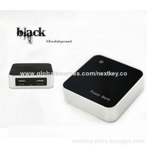 2014 Newest Design 6,600mAh Cube Portable Mobile Power Banks, 5V/1A Output